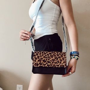 J Crew Leopard Print Purse